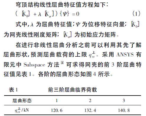 某粮库筒仓穹顶非线性分析与施工方法